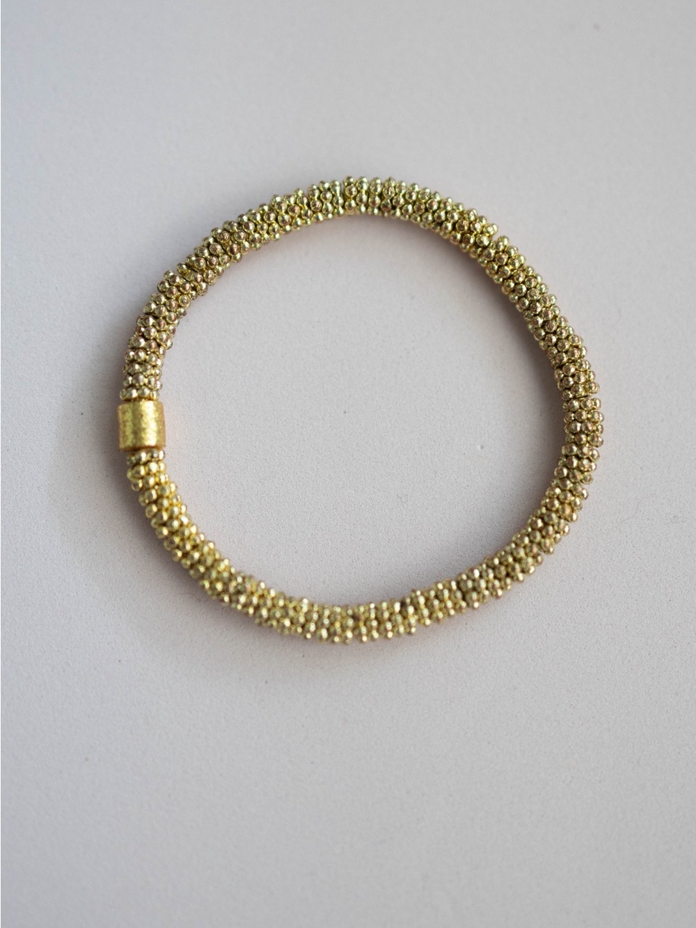 Gold Beaded‎ Stretch Bracelet - Women Jewelry